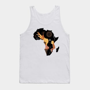 Africa Map Woman Tank Top